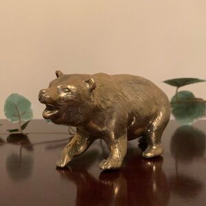 📌 Heavy Solid iBrass Grizzly Bear / Bear Decor